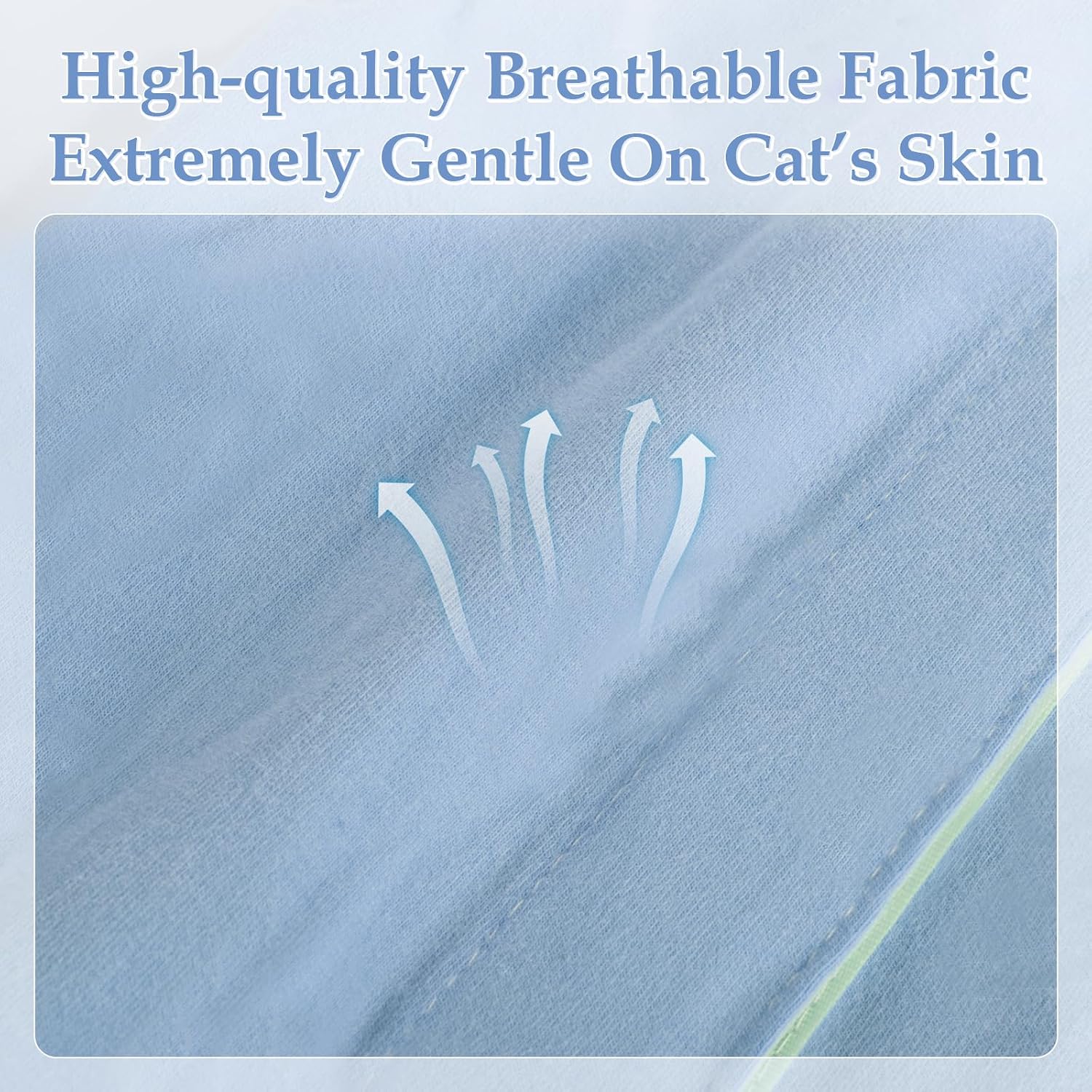 ANWA cat spay recovery suit illustrating open back design for litter box access