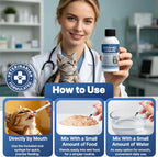 Clidelan liquid gut safeguard mixed with cat wet food