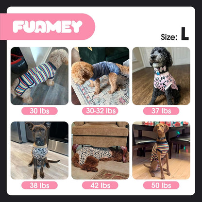 FUAMEY imported premium dog bodysuit for post operative care comfort