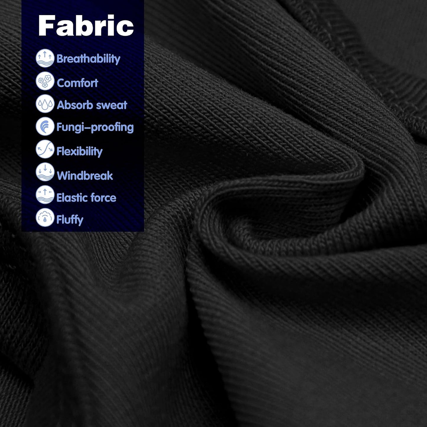 Detailed view of breathable cotton material texture