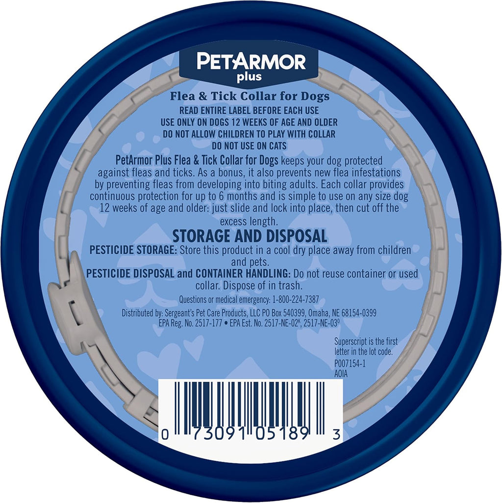 Two pack PetArmor collar box showing 12 months protection