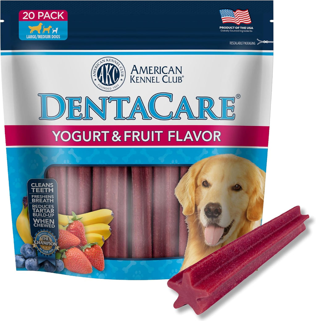 American Kennel Club Dentacare Large Breed Peanut Flavored Dental Dog Treats, Naturally Flavored, 15 Count - Image 13