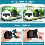 Automatic floating design of the hygger magnetic aquarium scrubber inside water