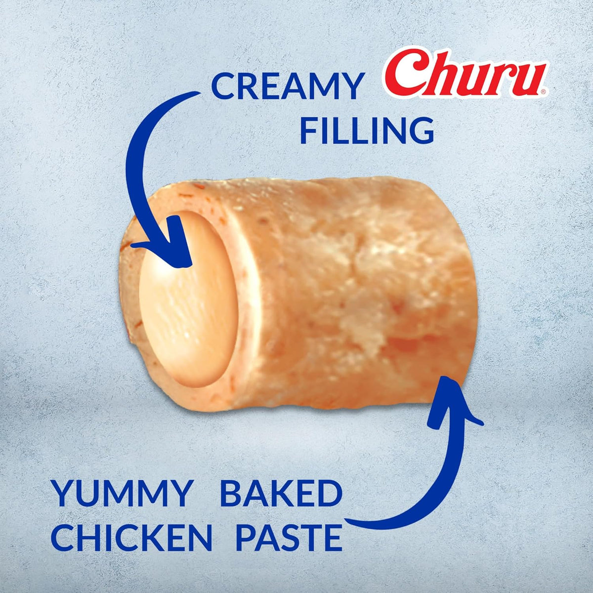 Inaba Churu Bites soft baked chicken treats packaging with 24 tubes