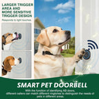 Dog Door Bell for Potty Training, Smart Wireless Doggie Doorbell to Go Outside, 1000 Feet Long Range with IP65 Waterproof Super-Light Touch Button, 60 Melodies & Adjustable Volume (2 Button) - Image 2