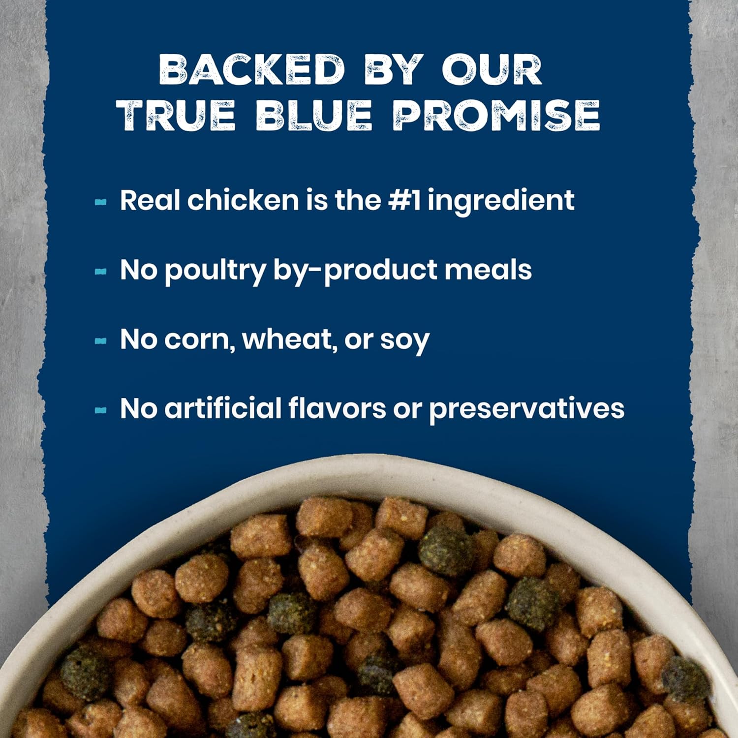 Healthy real ingredients graphic for Blue Wilderness