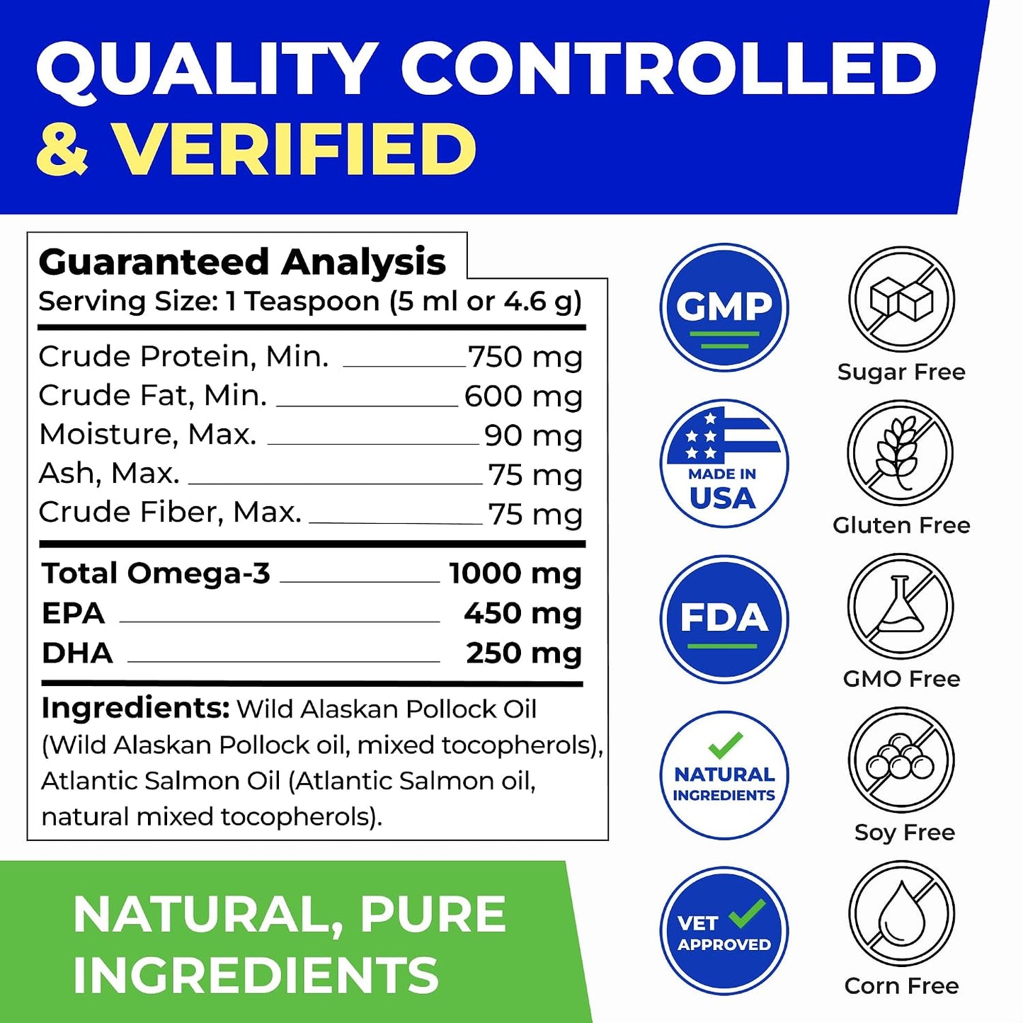 PAWFECTCHEW joint and immune support fish oil liquid being applied to dog food.