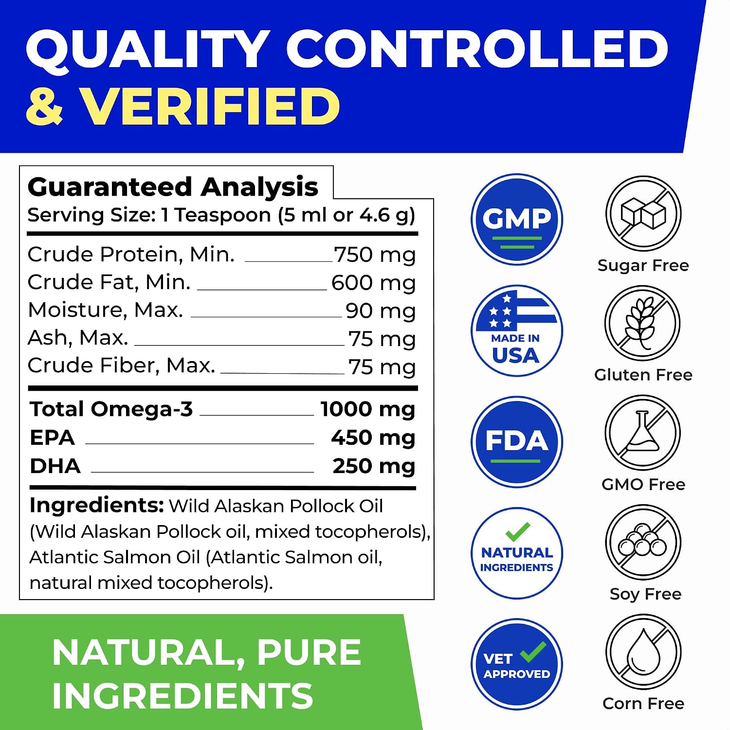 PAWFECTCHEW joint and immune support fish oil liquid being applied to dog food.