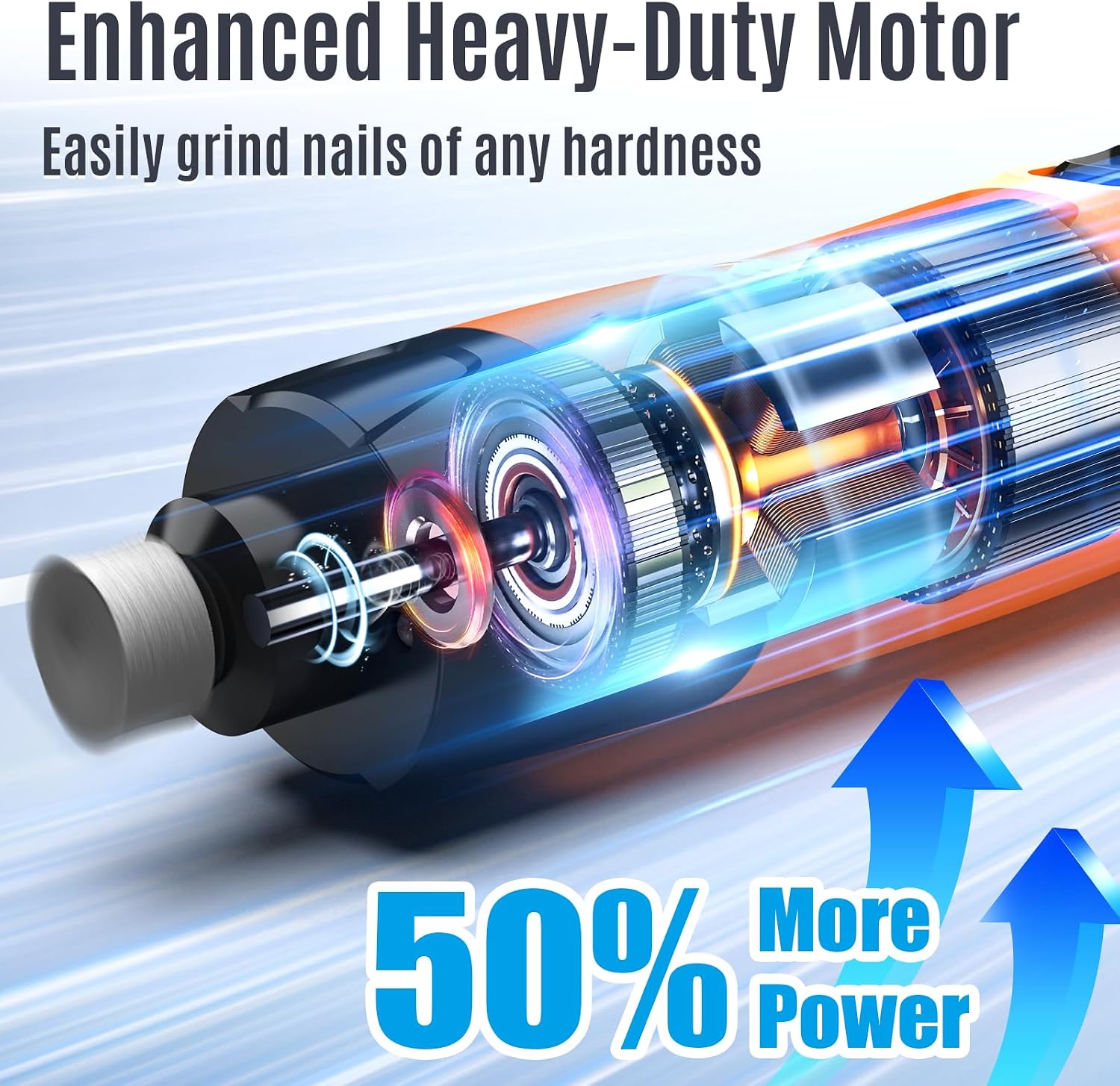 Dual LED light feature on Casfuy dog nail trimmer in use