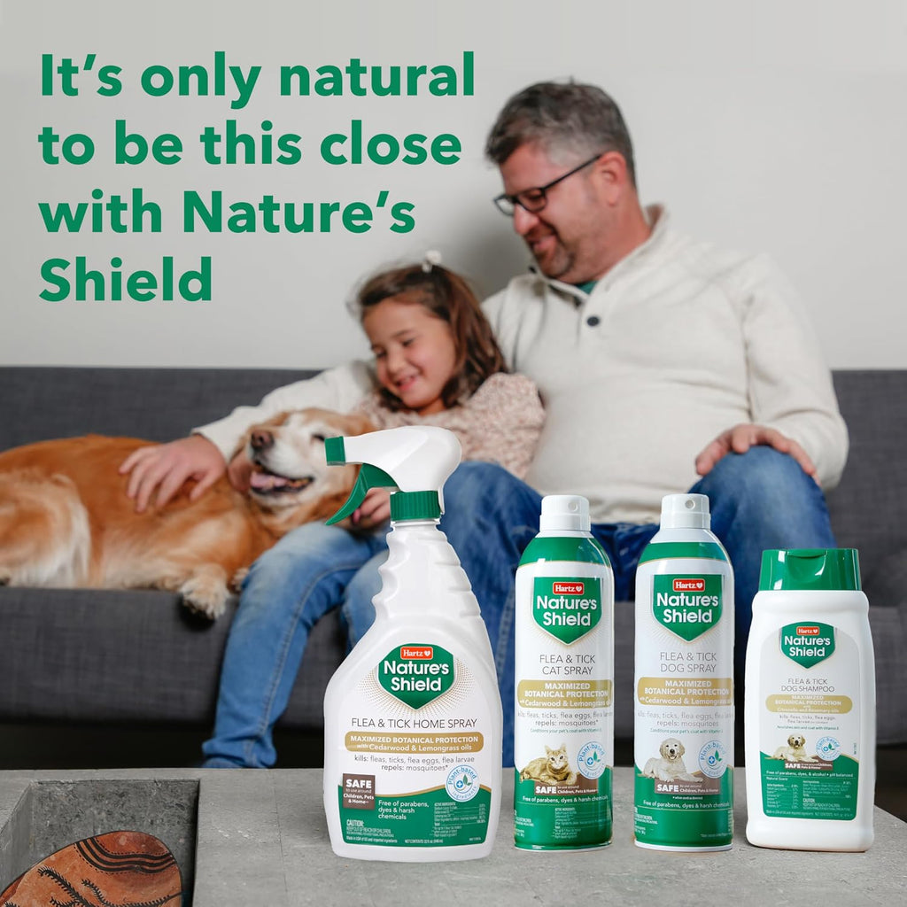Hartz chemical free flea treatment with vitamin E for shiny coat