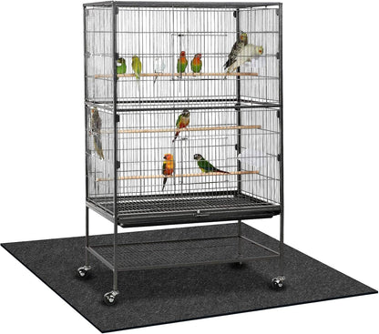Nuanchu large bird cage mat front view under pet flight cage