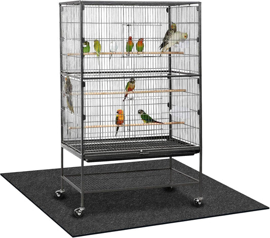 Nuanchu large bird cage mat front view under pet flight cage