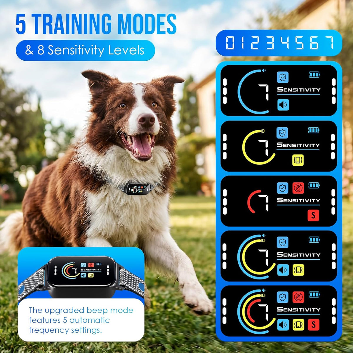Koguzl dog bark collar waterproof design detail