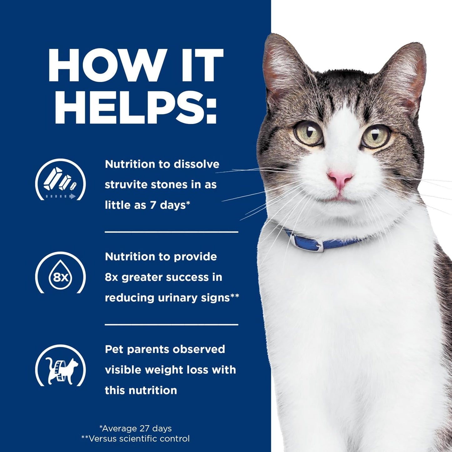 Premium authentic Hill's prescription diet feline care chicken flavor package