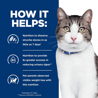 Hill's Prescription Diet two point nine ounce wet cat food single serving can display
