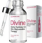 Divine Derriere glycolic acid 70 percent peel front view bottle packaging