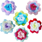 Dog Collar Flowers Accessories, 6 Pack Flower Charms for Dog & Cat Collars, Elastic Slide-On Decorative Flowers for Pet Collars - Image 9