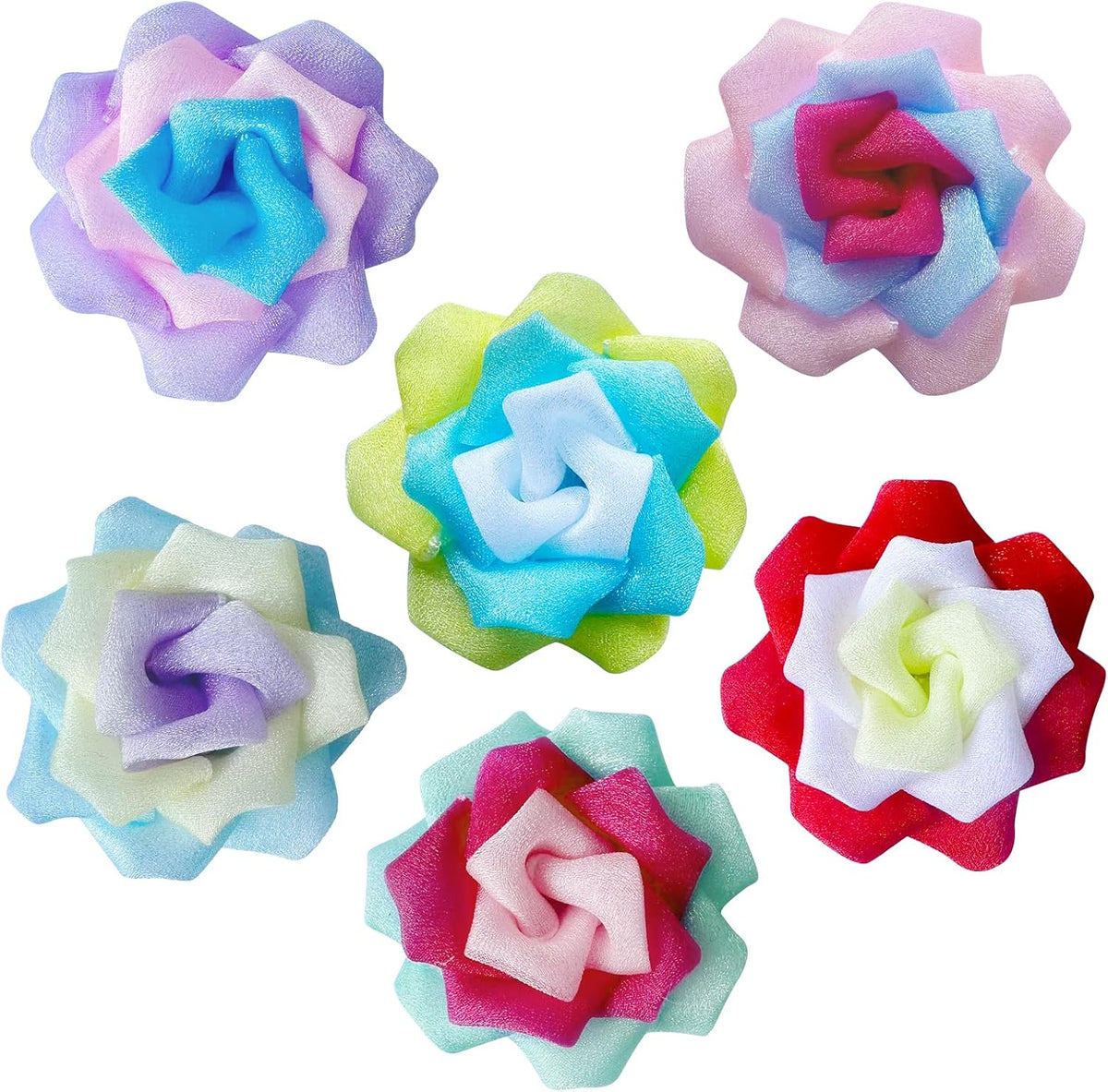Dog Collar Flowers Accessories, 6 Pack Flower Charms for Dog & Cat Collars, Elastic Slide-On Decorative Flowers for Pet Collars - Image 9