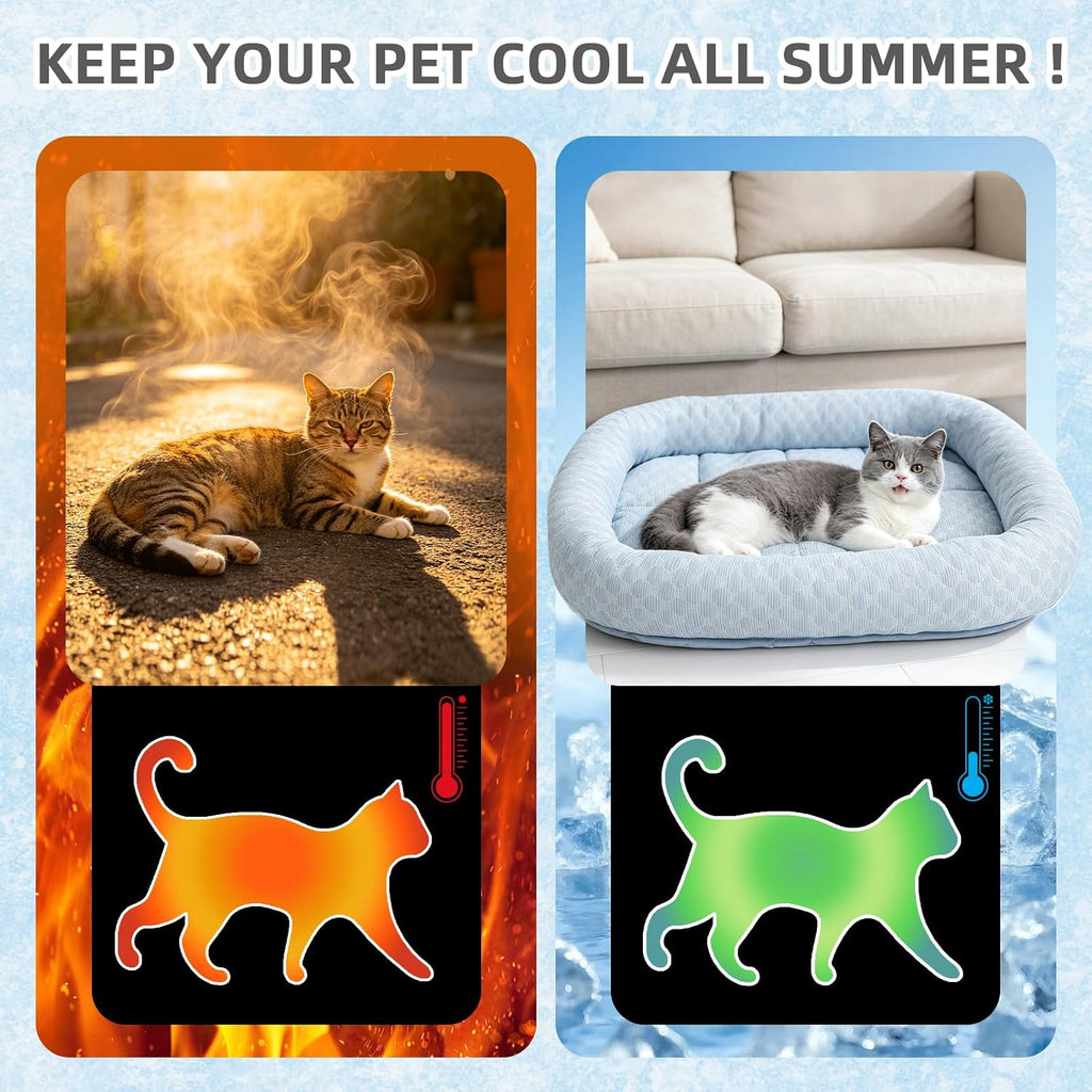 Nesayver cooling mat showing breathable fabric surface