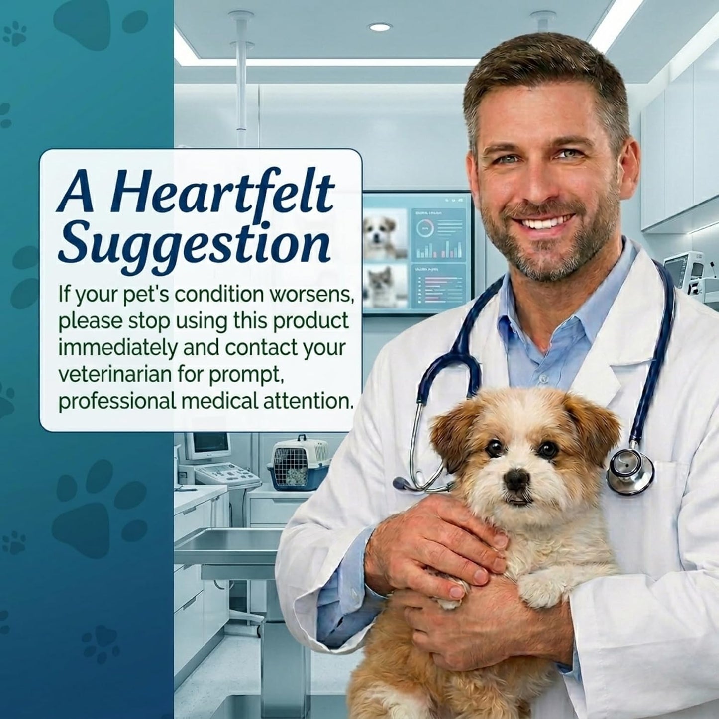 Compact three point five gram tube of antimicrobial pet eye medication
