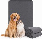 Folded CoolShields machine washable pet training pad showing material texture