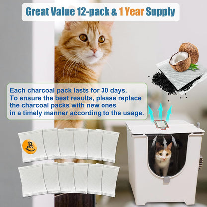 ShuRex cat litter box replacement filters individual view demonstrating precise cutout shape