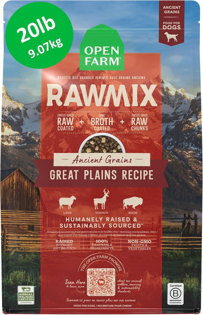 Open Farm, RawMix Dry Dog Food with Ancient Grains, Protein-Packed Kibble Coated in Bone Broth with Freeze Dried Raw Chunks, Salmon Whitefish & Rockfish, Wild Ocean Recipe, 20lb Bag - Image 13