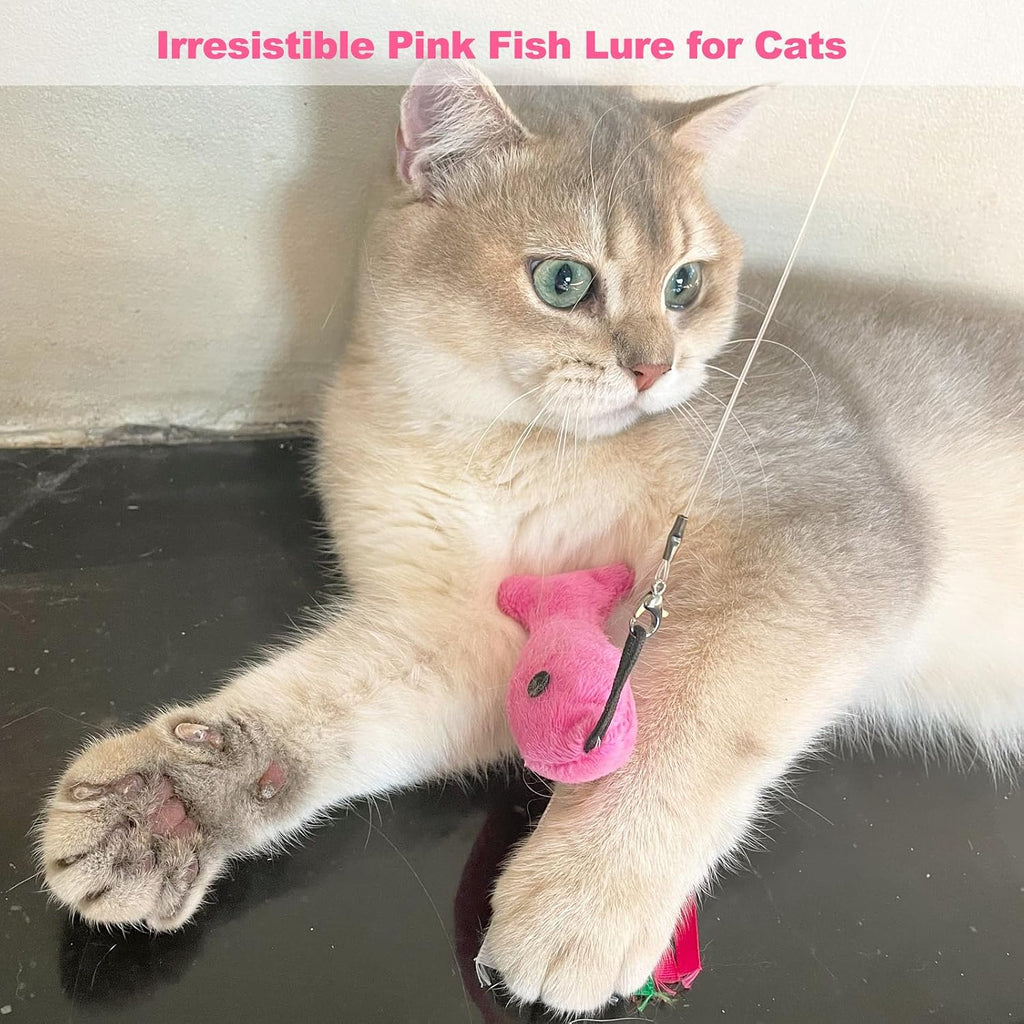 Premium imported catnip stuffed interactive pet toys packaging view
