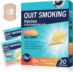 RSGRT Quit Smoking Patches Step 1 front view of 30 count box nicotine transdermal system.
