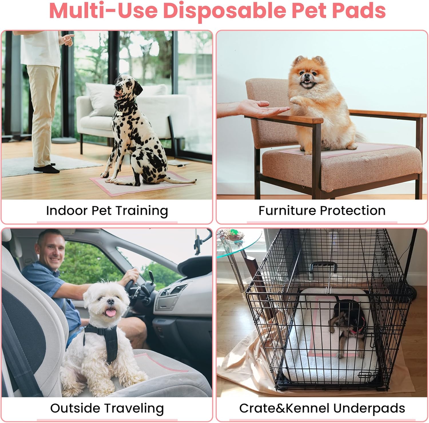 Six layer leak proof dog potty training pads detail