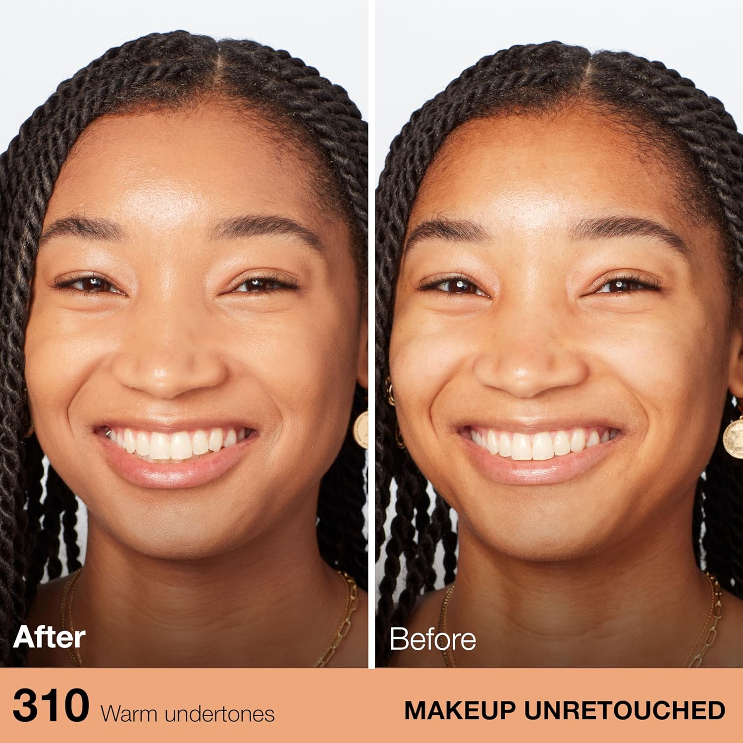 Maybelline New York Fit Me Dewy plus Smooth foundation packaging for normal skin types