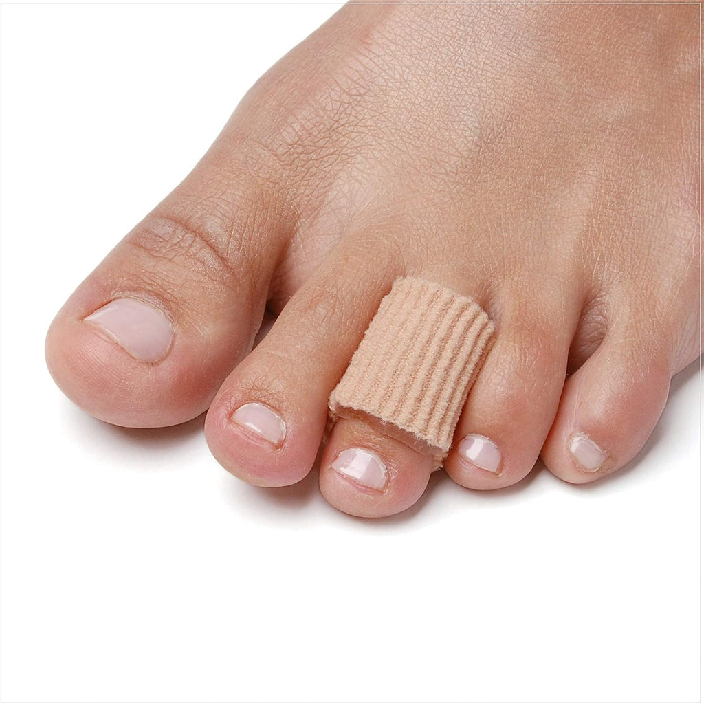 NatraCure Gel Toe Protectors front view of 12 pack packaging.