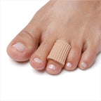 NatraCure Gel Toe Protectors front view of 12 pack packaging.