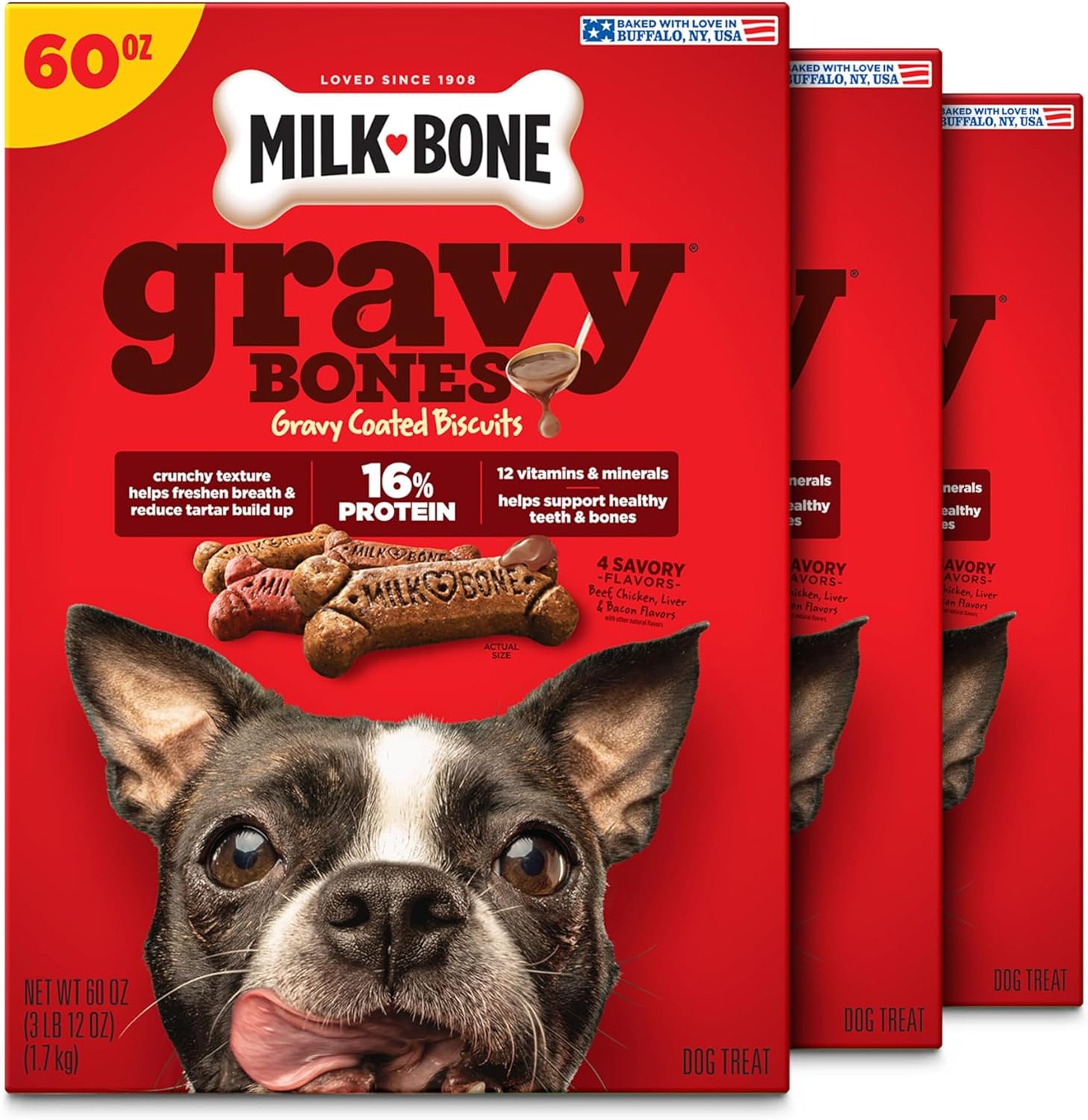 Milk-Bone GravyBones Dog Biscuits, Gravy Coated Small Dog Treats, 7 Lb. Box - Image 12
