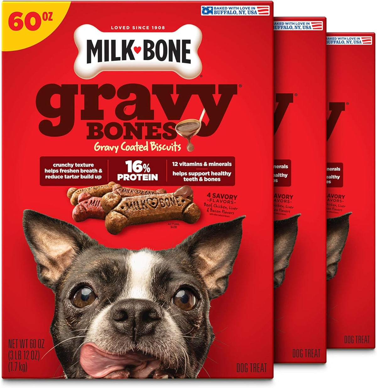 Milk-Bone GravyBones Dog Biscuits, Gravy Coated Small Dog Treats, 7 Lb. Box - Image 12