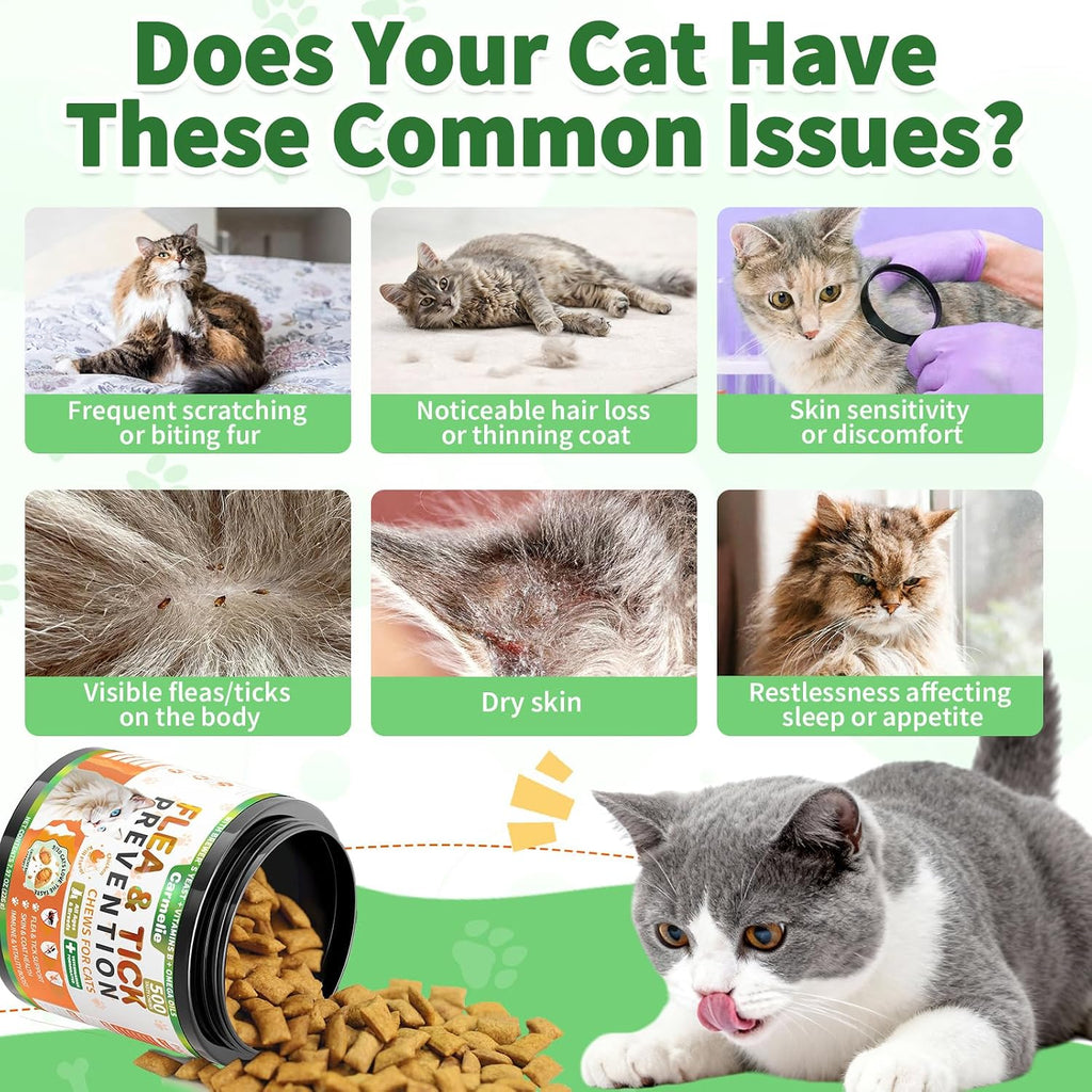 Daily oral flea defense for all cat breeds and ages