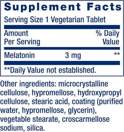 Authentic USA imported Life Extension extended release melatonin supplement for healthy circadian rhythms