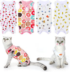 Weewooday cat recovery suits front view in size small