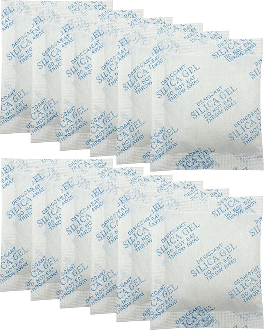 AFJWUZ replacement desiccant bags 12 pack front view showing food grade packets