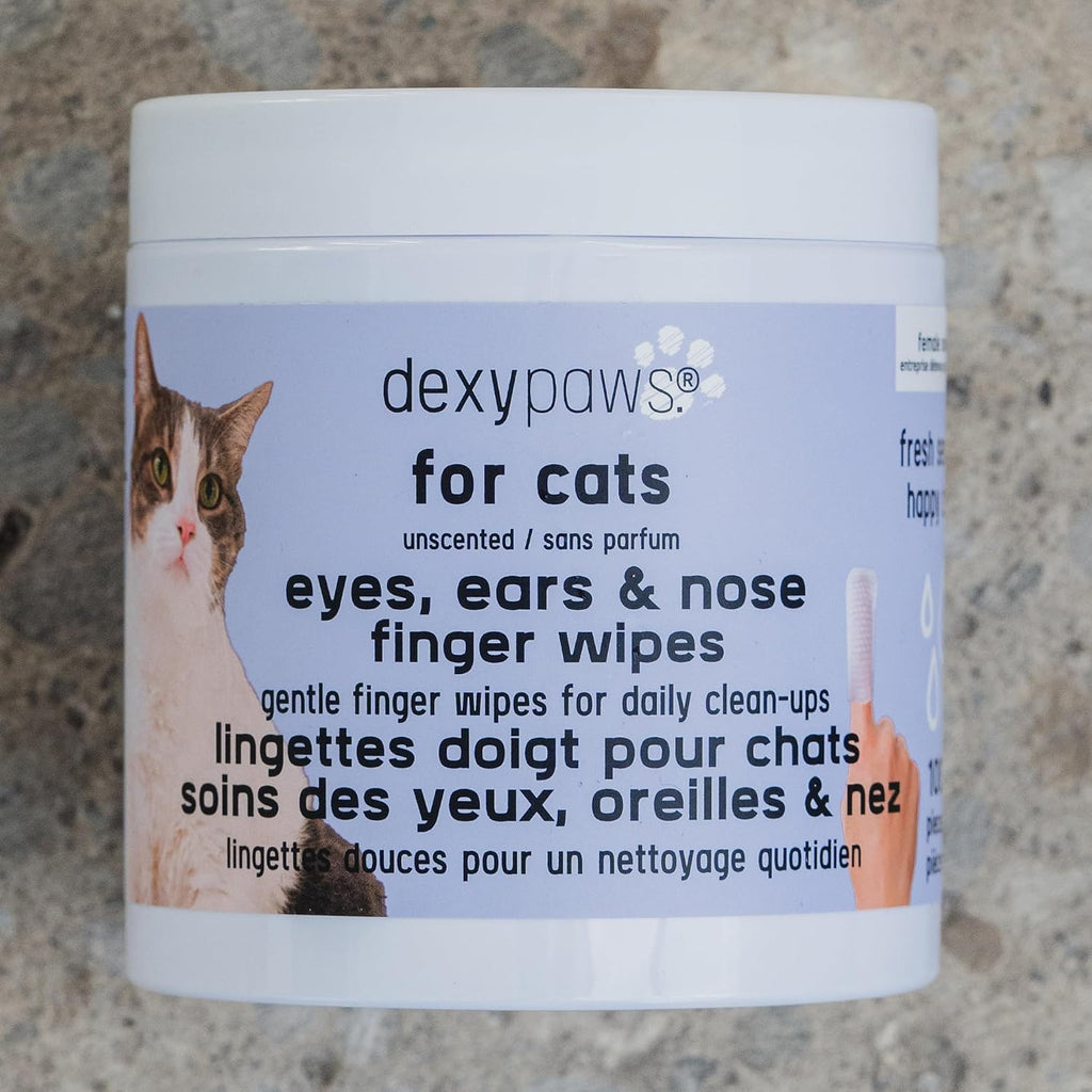 Portable 100 pack of unscented cat wipes for travel and daily hygiene