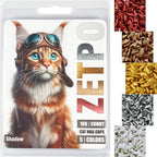 zetpo 100 pcs Cat Nail Caps | Cat Claw Covers | with Adhesives and Applicators (M, Purple, Violet, Blue, Sky Blue, Turquoise) - Image 11