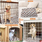 Clysee washable thermal pet blanket flat layout highlighting the heart design