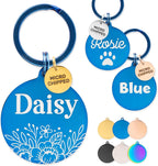 ExcelMark Pet ID Tags - Customized Dog and Cat Tags (Round, Gold) - Image 15