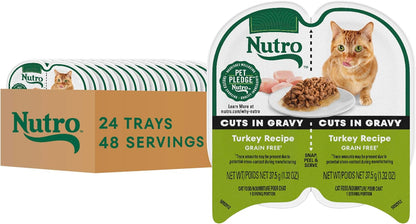 Nutro Perfect Portions Wet Cat Food Gravy Cuts Variety Pack, Cat Food Wet Recipe, Turkey or Chicken Recipe, 2.6 oz. Twin-Pack Trays, 12 Pack - Image 13