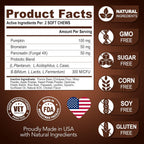 High fiber probiotic supplement for firm dog stools