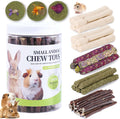 JOUSONTY rabbit chew toys assortment in a sealed storage jar front view