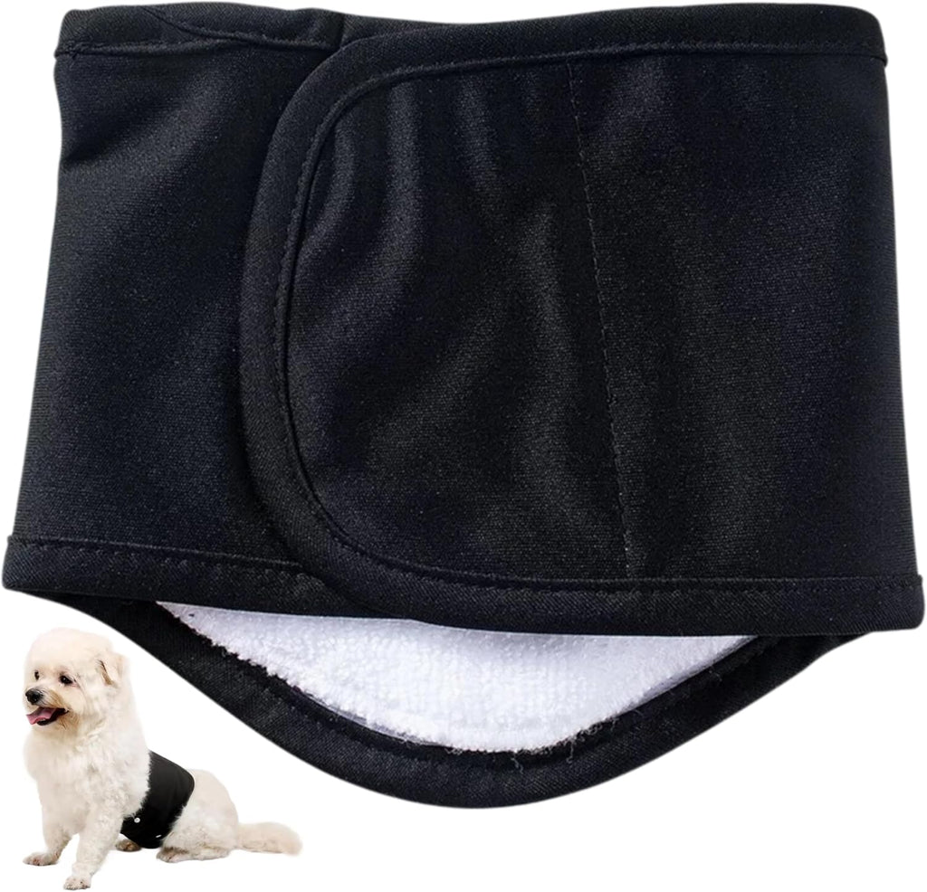 Detachable Male Dog Diaper Premium Belly Bands for Puppy Senior Pets Leakproof Stretchy Waist Wraps Waterproof Backing Reusable (Brown, M, Count, 1) - Image 9
