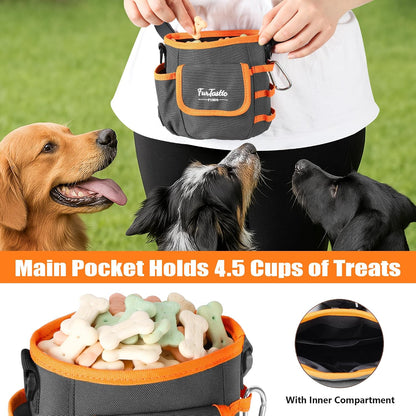 Internal storage compartments of FurtasticFinds treat bag