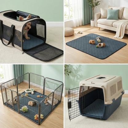 2 pcs Guinea Pig Cage Liners - Washable Guinea Pig Pee Pads, Waterproof Reusable & Anti Slip Guinea Pig Bedding Fast and Super Absorbent Pee Pad for Small Animals Rabbit Hamster Rat - Image 10