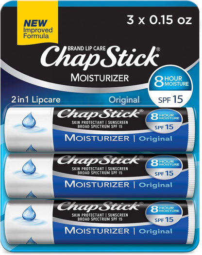 Chapstick Lip Pack Moisturizer-3, White - Image 1